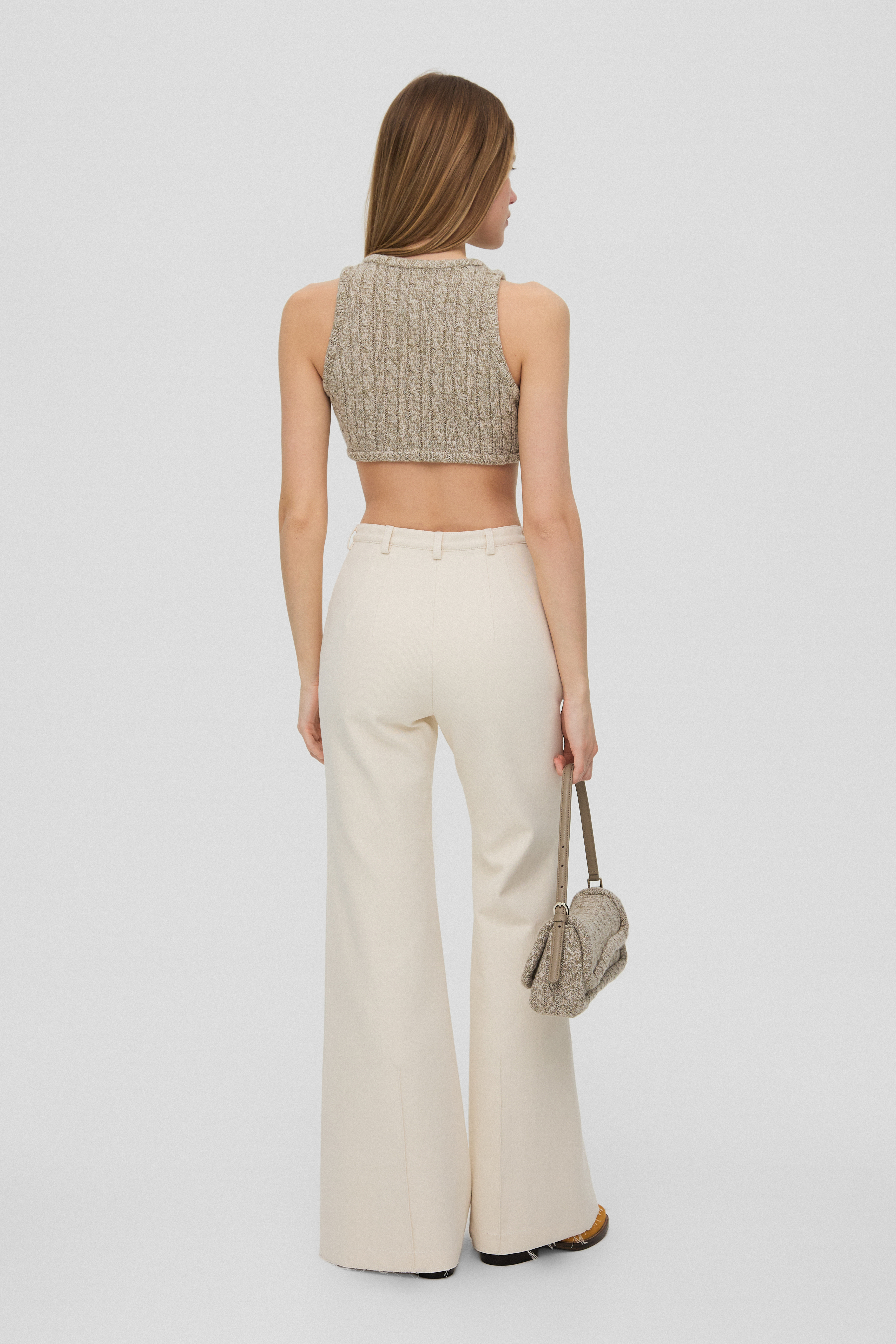 BUTKAT TROUSERS IN CREAM COTTON